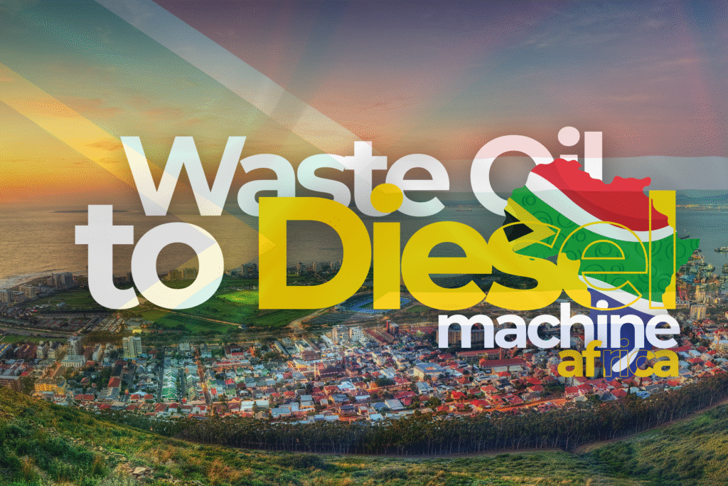 waste oil to diesel machine africa