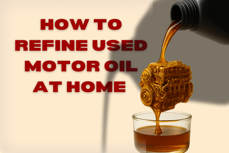 How to refine used motor oil at home