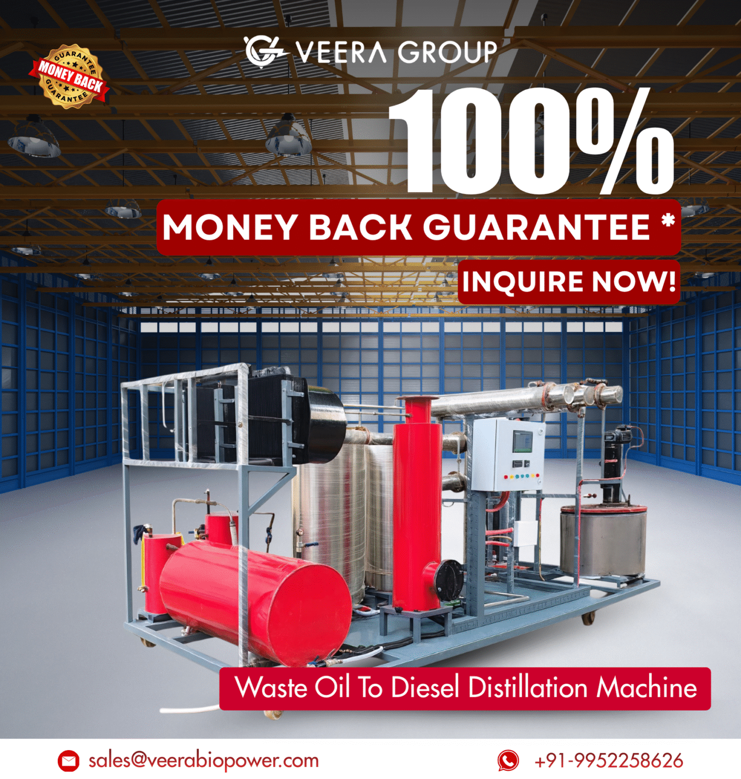 Waste Oil to Diesel Machine - VEERA GROUP