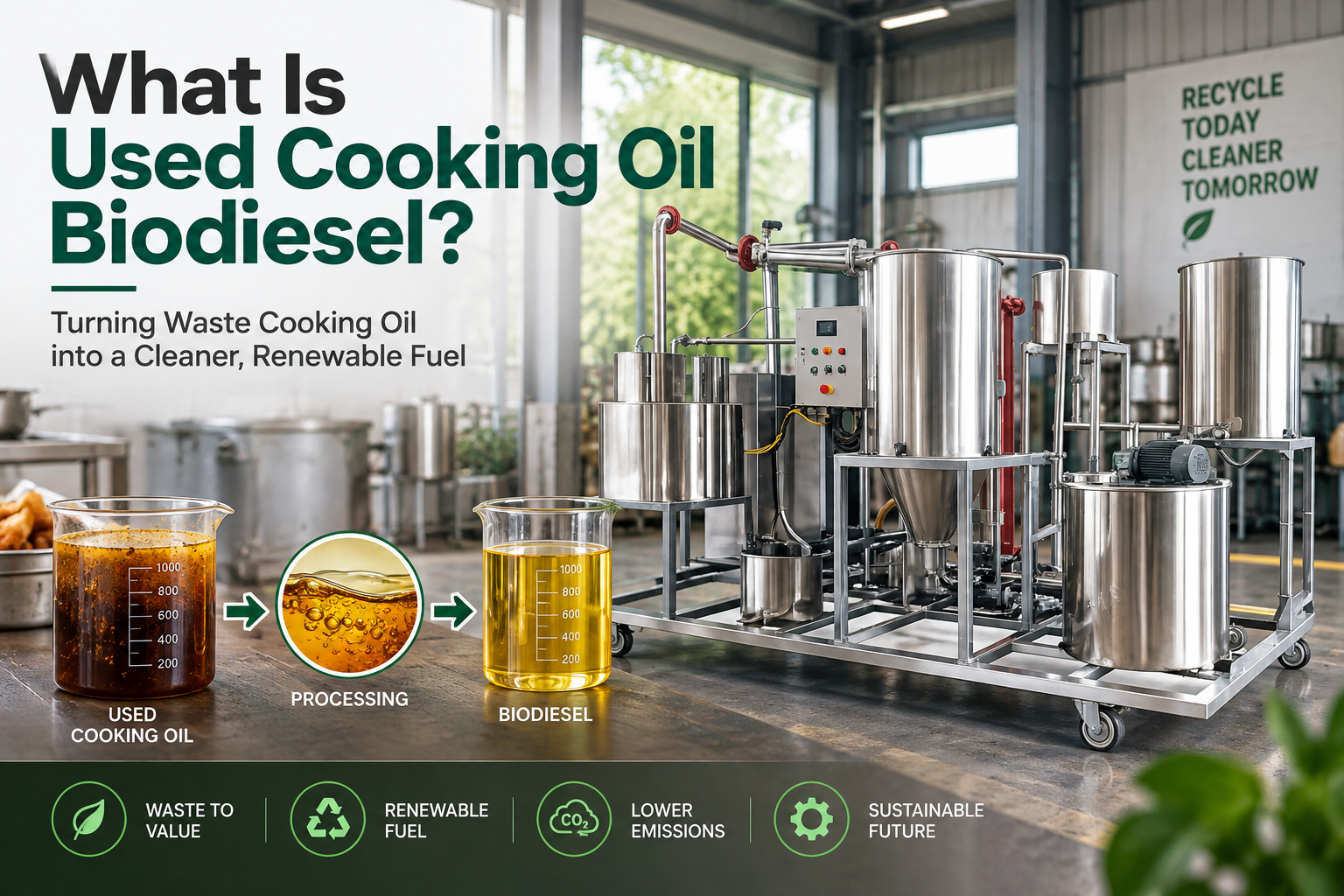 What Is Used Cooking Oil Biodiesel? | Turning Waste Oil Into Biodiesel 1 What Is Used Cooking Oil Biodiesel